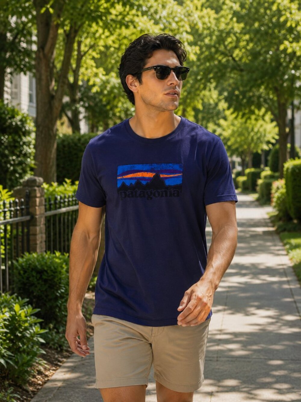 Patagonia Men's 100% Organic Cotton Fitz Roy Graphic T-Shirt Size XL